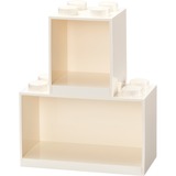 Room Copenhagen Ensemble d'étagères en briques LEGO, 4 + 8 tenons Blanc