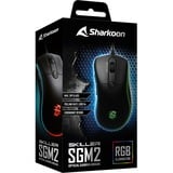 Sharkoon SKILLER SGM2, Souris gaming Noir, 400 - 6400 dpi, LED RGB