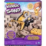 Spin Master Coffret Chantier Creuser Et Demolir 454 G Kinetic Sand, Jeu de sable Kinetic Sand Coffret Chantier Creuser Et Demolir 454 G, Sable cinétique pour enfants, 3 an(s), Plastique, Beige
