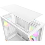 Thermaltake  boîtier midi tower Blanc/bois | 2x USB-A | 1x USB-C | RGB | Window