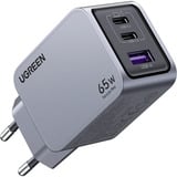 UGREEN 25871 chargeur d'appareils mobiles Universel Gris Secteur Charge rapide Intérieure 2x USB-C, 1x USB-A, Intérieure, Secteur, Gris