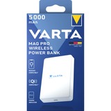 VARTA Powerbank sans fil Mag Pro, 5.000mAh Blanc