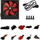 Xilence Performance C XP500 alimentation  350 watt Noir, 1x PCIe, 350 W, 110 - 240 V, +12V1,+12V2,+5V,+5Vsb,-12V, 15 A, 15 A, 15 A