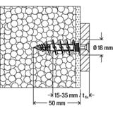 fischer Cheville pour isolant FID II 50mm Blanc
