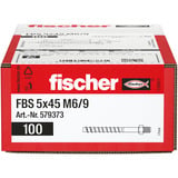 fischer Vis à béton UltraCut FBS 5x45 M6/9 filetage extérieur 