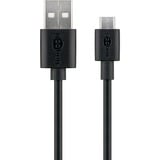 goobay 46800 câble USB 1 m USB 2.0 USB A USB B Noir Noir, 1 m, USB A, USB B, USB 2.0, 480 Mbit/s, Noir