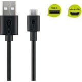 goobay 46800 câble USB 1 m USB 2.0 USB A USB B Noir Noir, 1 m, USB A, USB B, USB 2.0, 480 Mbit/s, Noir