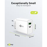 goobay Chargeur rapide double USB-C PD GaN 30 W, wh Blanc