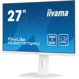 iiyama ProLite XUB2797QSU-W2 écran plat de PC 68,6 cm (27") 2560 x 1440 pixels Quad HD LED Blanc Moniteur  Blanc (mat), 68,6 cm (27"), 2560 x 1440 pixels, Quad HD, LED, 1 ms, Blanc