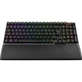 ASUS ROG Strix Scope II 96 Wireless clavier Gaming USB + RF Wireless + Bluetooth QWERTZ Allemand Noir Noir, Layout DE, ROG NX Snow, Avec fil &sans fil, USB + RF Wireless + Bluetooth, Clavier mécanique, QWERTZ, LED RGB, Noir