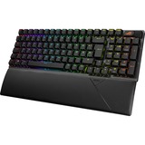 ASUS ROG Strix Scope II 96 Wireless clavier Gaming USB + RF Wireless + Bluetooth QWERTZ Allemand Noir Noir, Layout DE, ROG NX Snow, Avec fil &sans fil, USB + RF Wireless + Bluetooth, Clavier mécanique, QWERTZ, LED RGB, Noir