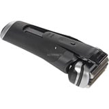 Braun Series 9 Pro+ 9660CC Rasoir à grille Tondeuse Noir, Argent Noir, Rasoir à grille, Noir, Argent, Acier inoxydable, Boutons, LED, AC/Batterie