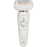 Braun Silk-épil 9 9-006 Flex 40 pince(s) Blanc, Appareil à épiler Blanc/Or, Blanc, 40 pince(s), MicroGrip, Epilation, Rasage, SensoSmart, 0,5 mm