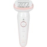 Braun Silk-épil 9 9-030 40 pince(s) Blanc, Appareil à épiler Blanc/Rose, Blanc, 40 pince(s), MicroGrip, Epilation, Rasage, AC/Batterie, 100 - 240 V