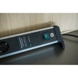 Brennenstuhl Multiprise Alu-Office-Line 6 prises, pour bureau Noir/en aluminium