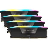 Corsair 128 Go DDR5-5600 Quad-Kit, Mémoire vive Noir, CMH128GX5M4B5600C40, Vengeance RGB, XMP