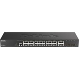 D-Link DGS-2000-28, Switch Géré, L2/L3, Gigabit Ethernet (10/100/1000), Full duplex, Grille de montage, 1U