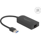 DeLOCK Adaptateur USB Type-A vers 2,5 Gigabit, Carte réseau Noir