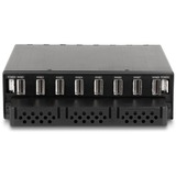 DeLOCK Cadre amovible 5,25″ pour 8 x M.2 NVMe SSD avec Slim SAS SFF-8654, Cadrage 