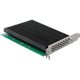 DeLOCK Carte PCIe 5.0 x16 > 4x M.2 NVMe internes + dissipateur thermique, Carte d'interface 