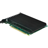 DeLOCK Carte PCIe 5.0 x16 > 4x M.2 NVMe internes + dissipateur thermique, Carte d'interface 