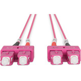 Digitus Câble de raccordement LWL, duplex, connecteur SC > SC, multimode OM4 Violet