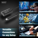Digitus Câble de rallonge actif USB 3.2 Gen 2, connecteur USB-C > prise USB-C, Câble d'extension Noir