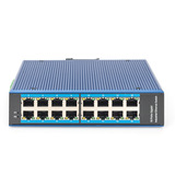 Digitus Réseau Ethernet Gigabit 16 ports, Switch Bleu