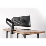 Digitus Support universel double pour moniteur, Support de moniteur Noir