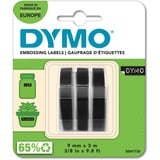 Dymo Ruban de Marquage 3D Authentique | 9 mm x 3 m | impression en blanc sur fond noir | autocollantes | Lot de 3 Étiquettes de marquage en vinyle Belgique, 3 m, 3 pièce(s), 89 mm, 105 mm, 50 mm