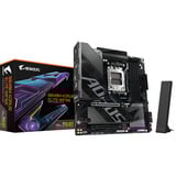 GIGABYTE B840M AORUS ELITE WIFI6E Carte Mère – Processeurs AMD Ryzen 9000, 10+2+2 phases VRM, jusqu’à 8200 MHz DDR5 (O.C.), 2 x M.2 PCIe 4.0, Wi-Fi 6E, LAN 2.5 GbE, USB 3.2 Gen 2 carte mère socket AM5 Noir/Argent, 10+2+2 phases VRM, jusqu’à 8200 MHz DDR5 (O.C.), 2 x M.2 PCIe 4.0, Wi-Fi 6E, LAN 2.5 GbE, USB 3.2 Gen 2, AMD, Emplacement AM5, AMD Ryzen 7000 Series, AMD Ryzen 8000 Series, AMD Ryzen 9000 Series, Emplacement AM5, DDR5-SDRAM, 256 Go