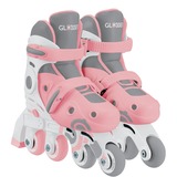 GLOBBER Learning Skates 2 en 1 Gr. 30-33, Rollers Rose