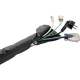 HAGOR KS Zipper Wrap, Ø 30mm, Guide-câble Noir