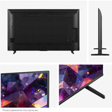 Hisense 65E7S PRO Téléviseur Hi-QLED 65" 4K Ultra HD Noir/gris foncé, 165,1 cm (65"), 3840 x 2160 pixels, QLED, Smart TV, Wifi, Noir