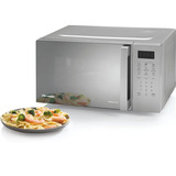 Hisense H20MOMBS4HG, Four à micro-ondes Gris clair, Comptoir, Micro-ondes grill, 20 L, 700 W, Écran integré, LED