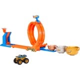 Hot Wheels Monster Trucks – – Coffret Défi du Trophée Tournez-et-Renversez, Circuit Piste de véhicules de jeu, 4 an(s), Métal, Multicolore