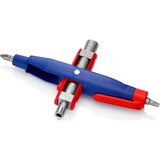 KNIPEX Clé à mât 00 11 07, Clés mixtes à cliquet Bleu/Rouge