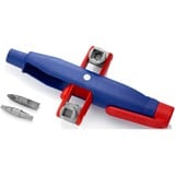 KNIPEX Clé à mât 00 11 07, Clés mixtes à cliquet Bleu/Rouge