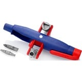 KNIPEX Clé à mât 00 11 07, Clés mixtes à cliquet Bleu/Rouge