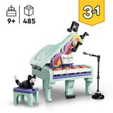 LEGO Creator Piano décoratif 3-en-1 avec chat, Jouets de construction 