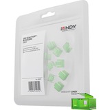 Lindy 40473 bloqueur de port RJ-45 Vert Acrylonitrile-Butadiène-Styrène (ABS) 20 pièce(s), Verrou antivol Vert, Bloqueur de port, RJ-45, Vert, Acrylonitrile-Butadiène-Styrène (ABS), 20 pièce(s), Sac en polyéthylène