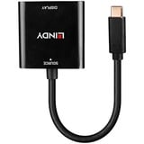 Lindy 43269 adaptateur graphique USB 3840 x 2160 pixels Noir, Convertisseur Noir, USB Type-C, Sortie de DisplayPorts, 3840 x 2160 pixels