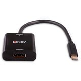 Lindy Convertisseur USB Type C vers DisplayPort 4K144 Noir, USB Type-C, Sortie de DisplayPorts, 3840 x 2160 pixels