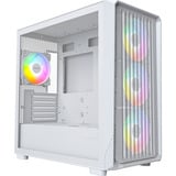 Montech  boîtier midi tower Blanc | 2x USB-A | 1x USB-C | RGB | Verre Trempé
