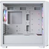 Montech  boîtier midi tower Blanc | 2x USB-A | 1x USB-C | RGB | Verre Trempé