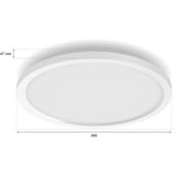 Philips Hue Hue White & Color Ambiance Surimu plafonnier rond, Lumière LED Blanc