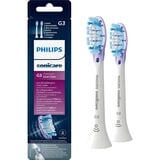 Philips Sonicare G3 Premium Gum Care HX9052/17 Lot de 2 + blanc + têtes de brosse soniques, Tête brosse à dent électrique Blanc, 2 pièce(s), Blanc, Doux, Caoutchouc, 2 Series plaque control 2 Series plaque defense 3 Series gum health DiamondClean DiamondClean...