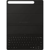 SAMSUNG EF-DX720 QWERTZ Allemand Pogo Pin Noir, housse pour tablette Noir, Layout DE, QWERTZ, Allemand, Pavé tactile, Samsung, Galaxy Tab S9, Galaxy Tab S9 FE, Noir