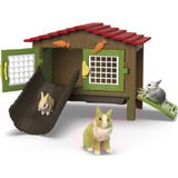 Schleich FARM WORLD Clapier à Lapins, Figurine Animal, 3 an(s), Multicolore