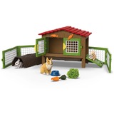 Schleich FARM WORLD Clapier à Lapins, Figurine Animal, 3 an(s), Multicolore